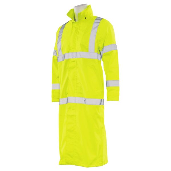 S163 CL 3 LONG RAIN COAT JAUNE CITRON HV - Image 2
