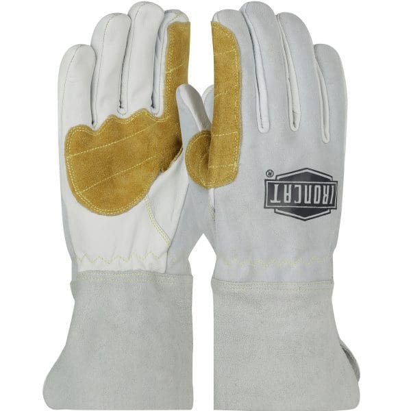Premium Top Grain Goatskin Leather MIG Welder's Glove with Reinforced Palm, Thumb Crotch & Index Finger - 4" Gauntlet Cuff