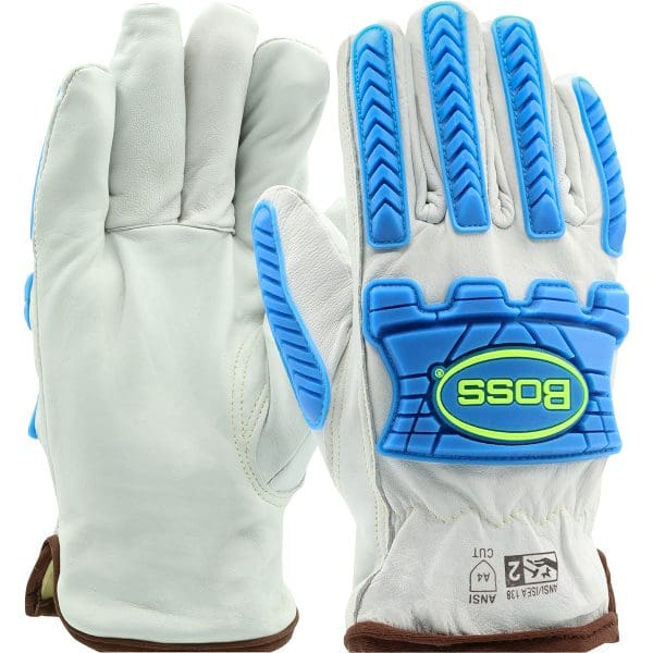 Top Grain Sheepskin Leather Drivers Glove with Para-Aramid Blend Lining and Impact Protection