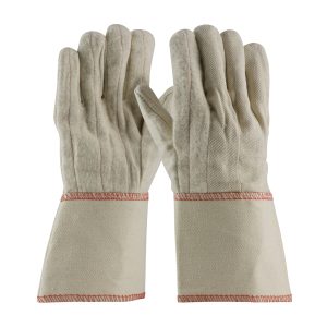 Standard Weight Cotton/Poly Hot Mill Glove with Gauntlet Cuff  - 24 oz.