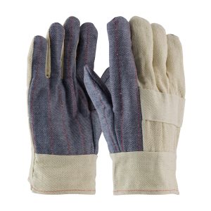 Premium Grade Hot Mill Glove with Three-Layers of Cotton Canvas and Denim Palm - 34 oz