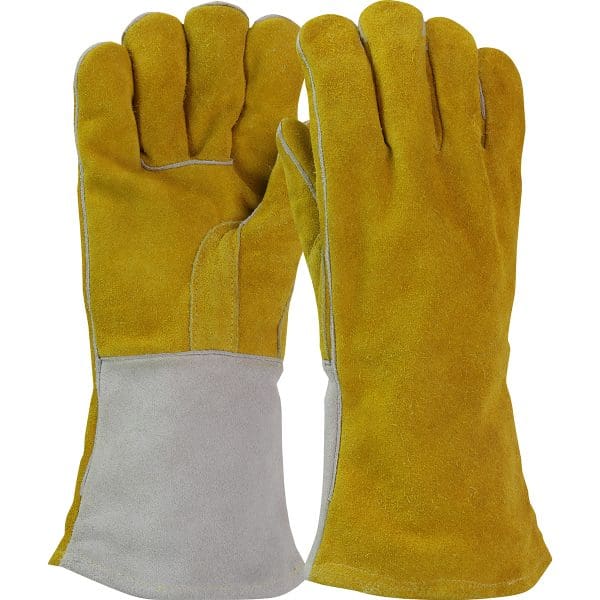 Superior Grade Split Cowhide Leather Welder's Glove with Cotton Lining