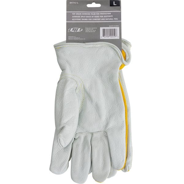 Premium Grade Top Grain Cowhide Leather Drivers Glove with Split Cowhide Back - Keystone Thumb - Image 3
