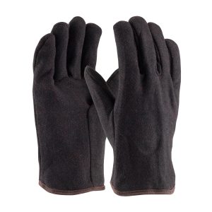 Heavy Weight Cotton Jersey Glove with Red Fleece Lining - Open Cuff