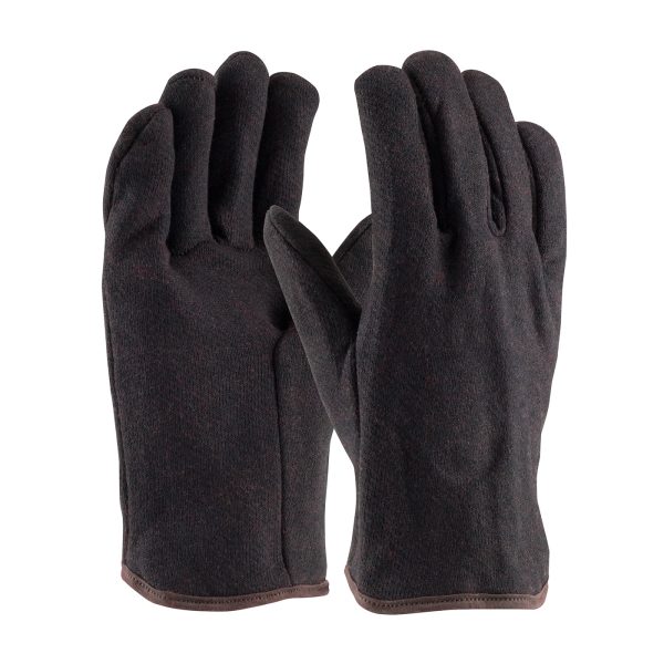 Heavy Weight Cotton Jersey Glove with Red Fleece Lining - Open Cuff