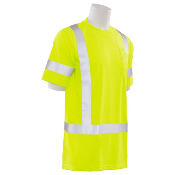 9801S CL 3 JERSEY KNIT SHORT SLEEVE TEE JAUNE CITRON HV - Image 3