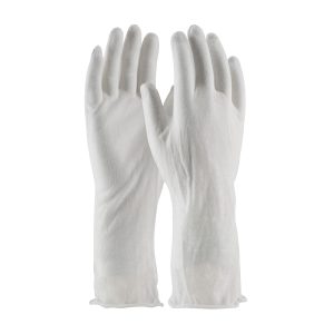 Economy, Light Weight Cotton Lisle Inspection Glove with Unhemmed Cuff - 14"