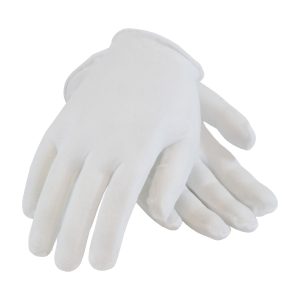 Premium, Light Weight Cotton Lisle Inspection Glove with Unhemmed Cuff - Size Small