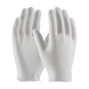 Economy, Light Weight Cotton Lisle / Polyester Inspection Glove with Unhemmed Cuff - Ladies'