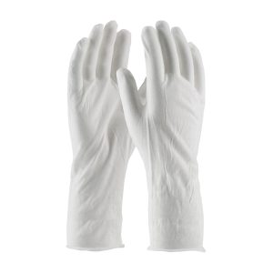 Medium Weight Cotton Lisle Inspection Glove with Unhemmed Cuff - 14"