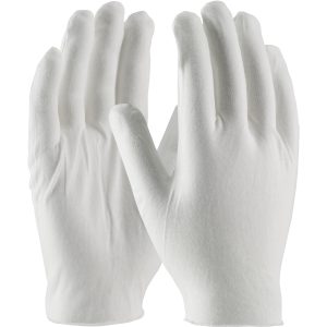 Medium Weight Cotton Lisle Inspection Glove with Unhemmed Cuff - Jumbo Size