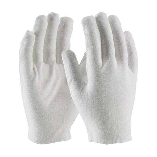 Heavy Weight Cotton Lisle Inspection Glove with Unhemmed Cuff - Men's