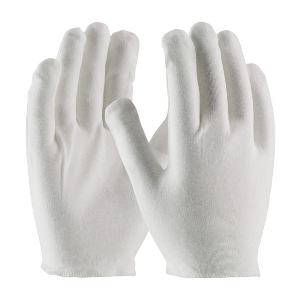Heavy Weight Cotton Lisle Inspection Glove with Overcast Hem Cuff - Men's