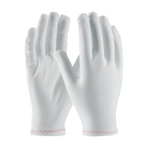 Stretch Nylon Inspection Glove with Zig-Zag Stitched Rolled Hem - 9"