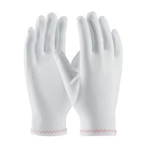 Regular Weight Stretch Nylon Inspection Glove with Zig-Zag Stitched Rolled Hem - Full Fashion Pattern