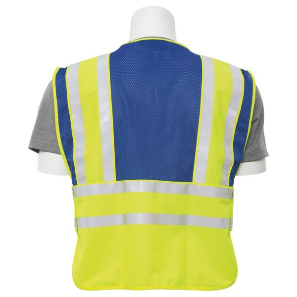 S340 TYPE P 5-POINT BREAK-AWAY SAFETY VEST JAUNE FLUO-BLEU - Image 2