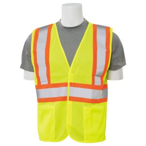 S382 CL 2 MULTI-POCKET SAFETY VEST JAUNE CITRON HV