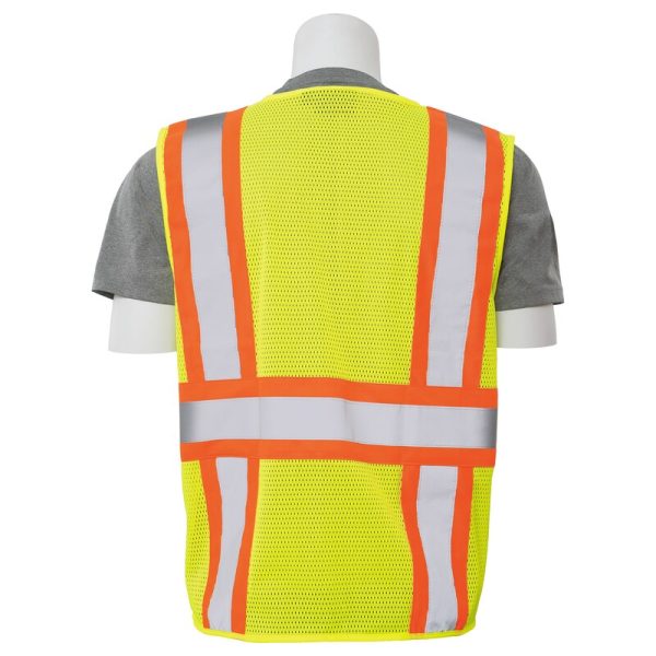 S382 CL 2 MULTI-POCKET SAFETY VEST JAUNE CITRON HV - Image 3