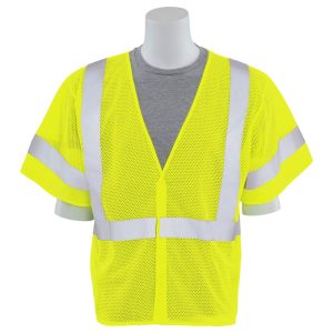 S662 CL 3 NO POCKETS SAFETY VEST JAUNE CITRON HV