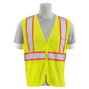 S195C CL 2 FLAME RETARDANT TREATED SAFETY VEST JAUNE CITRON HV