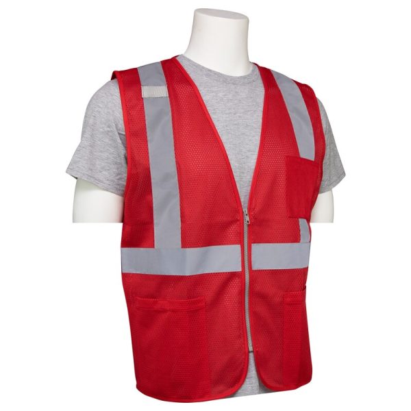 S863P SAFETY VEST ROUGE - Image 3