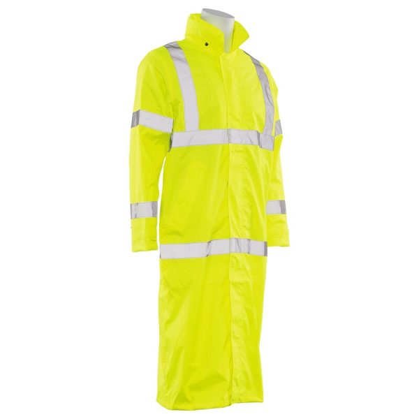 S163 CL 3 LONG RAIN COAT JAUNE CITRON HV - Image 3