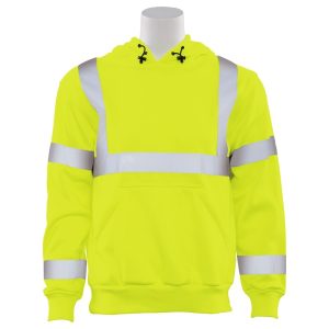 W376 CL 3 PULLOVER HOODIE SWEATSHIRT JAUNE CITRON HV