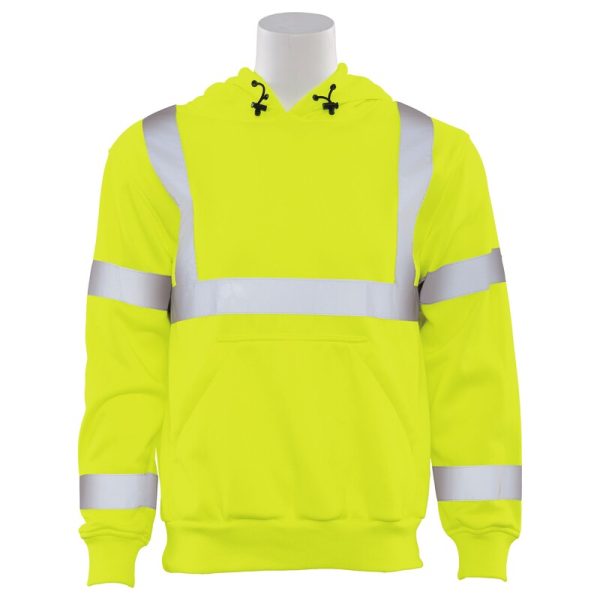 W376 CL 3 PULLOVER HOODIE SWEATSHIRT JAUNE CITRON HV