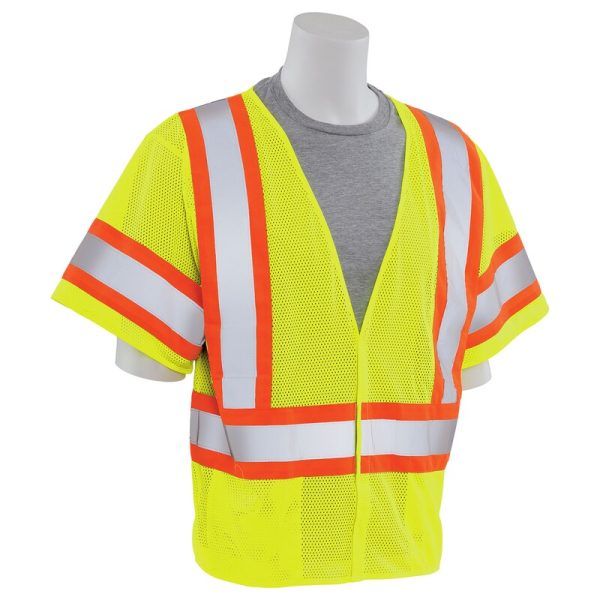 S682P CL 3 CONTRASTING TRIM SAFETY VEST - Image 3