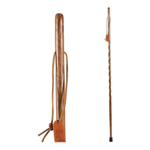 Brazos™ Twisted Oak Hitchhiker Handcrafted Walking Stick