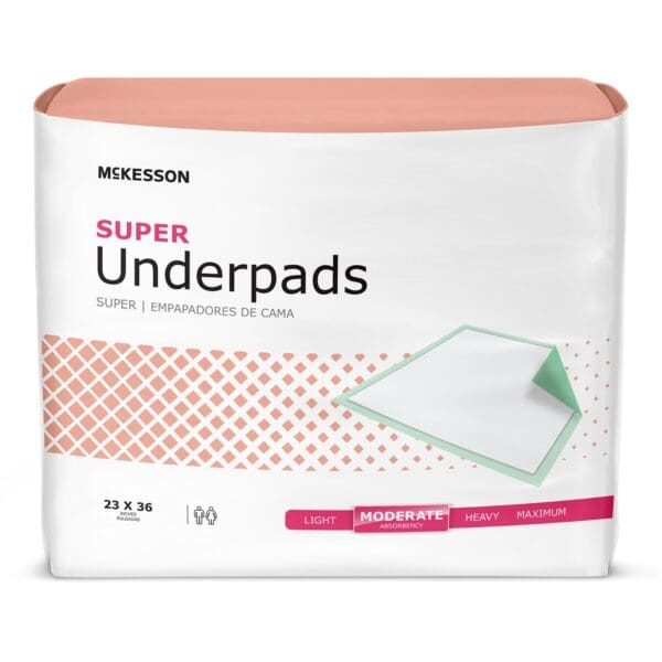 McKesson Super Moderate Absorbency Underpad
