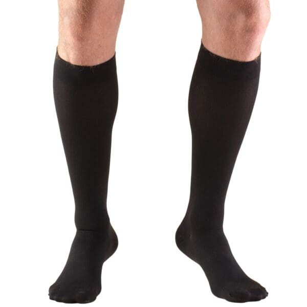 Truform - STOCKING BEL KNEE 20-30 XL BLACK CLOSED TOE