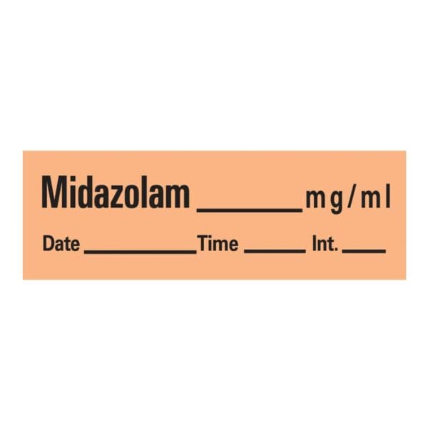 Timemed Anesthesia Label Tape