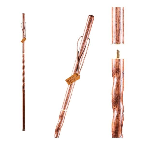 Brazos™ Twisted Oak Traveler's Handcrafted Walking Stick