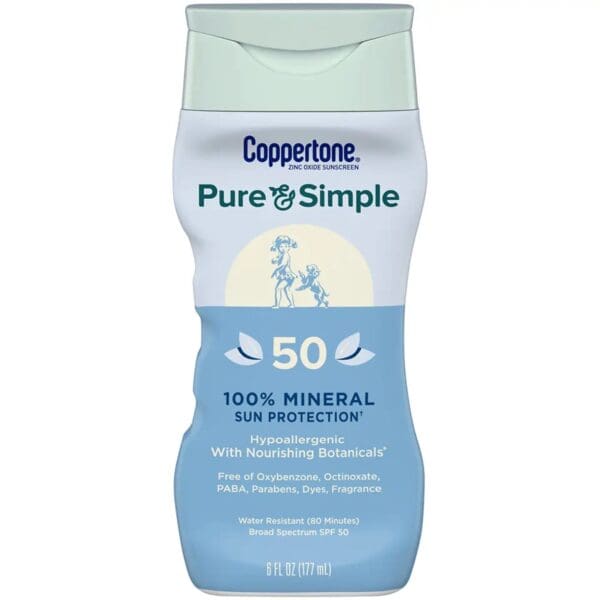 Coppertone® Pure and Simple SPF 50 Mineral Sunscreen Spray