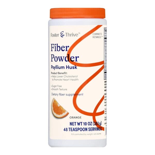 Foster & Thrive™ Fiber Powder Sugar Free Smooth Texture Orange