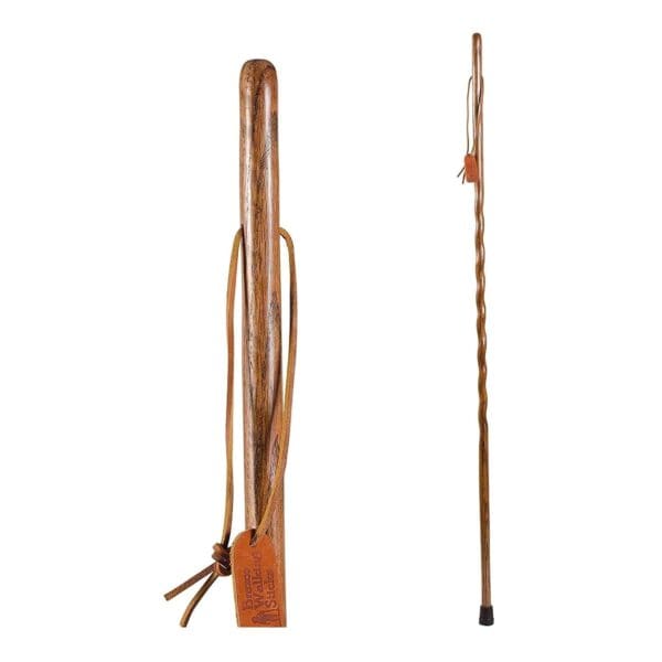 Brazos™ Twisted Oak Backpacker Handcrafted Walking Stick