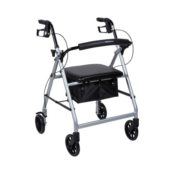 McKesson Folding Aluminum Four-Wheel Rollator