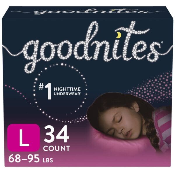 Goodnites® Girls Heavy Absorbency Nighttime Underwear