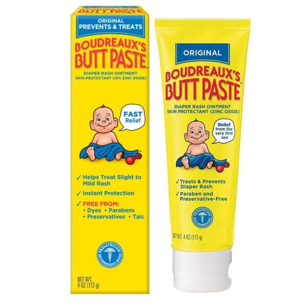 Boudreaux's Original Butt Paste Diaper Rash Treatment