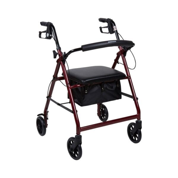 McKesson Folding Aluminum Four-Wheel Rollator