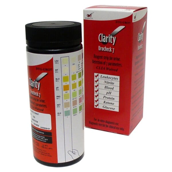 Clarity® Urocheck 7 Urine Reagent Strip