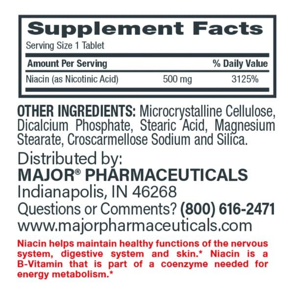 Major® Vitamin B-3 Dietary Supplement