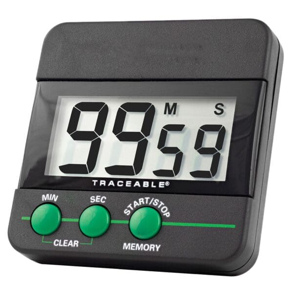 Cole-Parmer Inst - TIMER 99M/59S TRACEABLE DIG LG DISPLAY W/ALARM