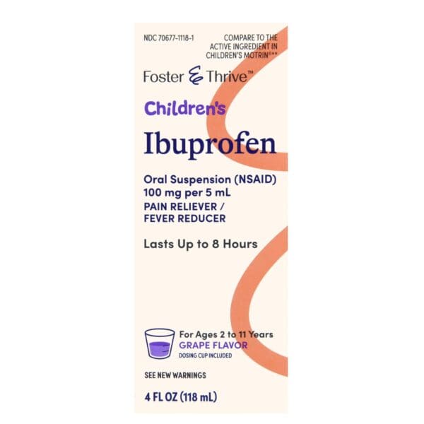 Foster & Thrive™ Children's Ibuprofen Oral Suspension Grape