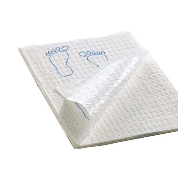 Footprint® Nonsterile White / Blue Procedure Towel