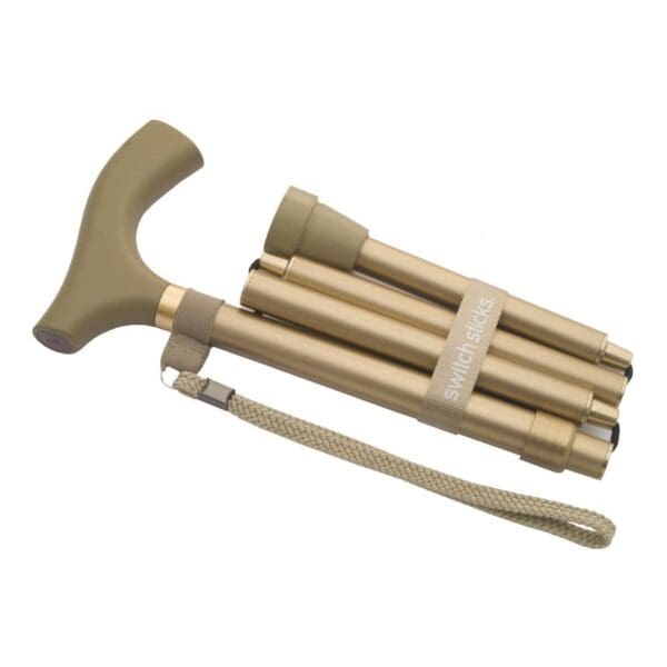 Switch Sticks® Gold Folding Cane