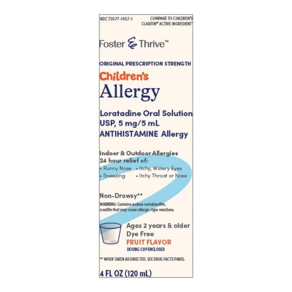 Foster & Thrive™ Children's Allergy Loratadine Oral Solution