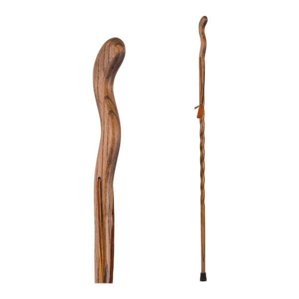 Brazos™ Twisted Oak Ergonomic Fitness Handcrafted Walking Stick