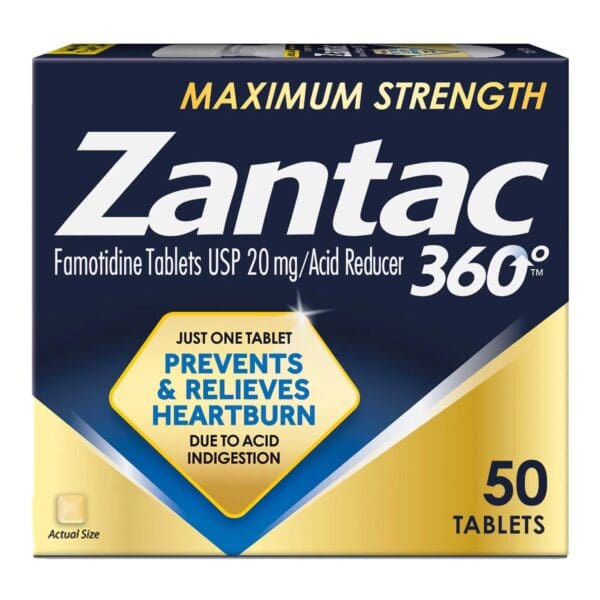 Zantac 360°™ Acid Reducer Maximum Strength Tablets